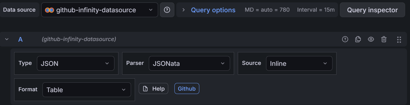 Grafana Infinity Query
